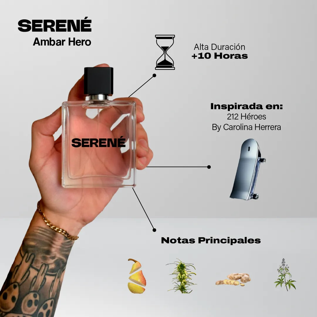 Serené Le Parfum S039 - Inspirada en 212 Héroes por Carolina Herrera