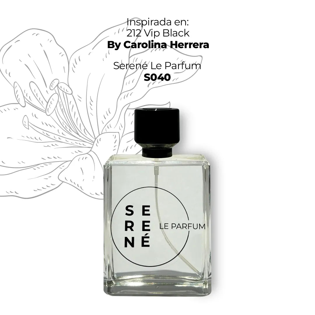 Serené Le Parfum S040 - Inspirada en 212 Vip Black por Carolina Herrera