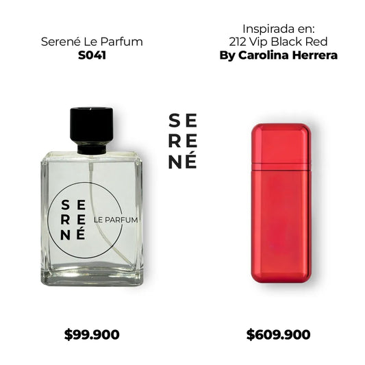 Serené Le Parfum S041 - Inspirada en 212 Vip Black Red por Carolina Herrera