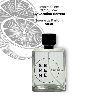 Serené Le Parfum S038 - Inspirada en 212 Vip Men por Carolina Herrera