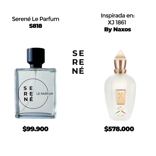 Serené Le Parfum S818 Inspirada en  XJ 1861 Naxos By Xerjoff