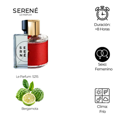 Serené Le Parfum S215 Inspirada en CH Femenina By Carolina Herrera