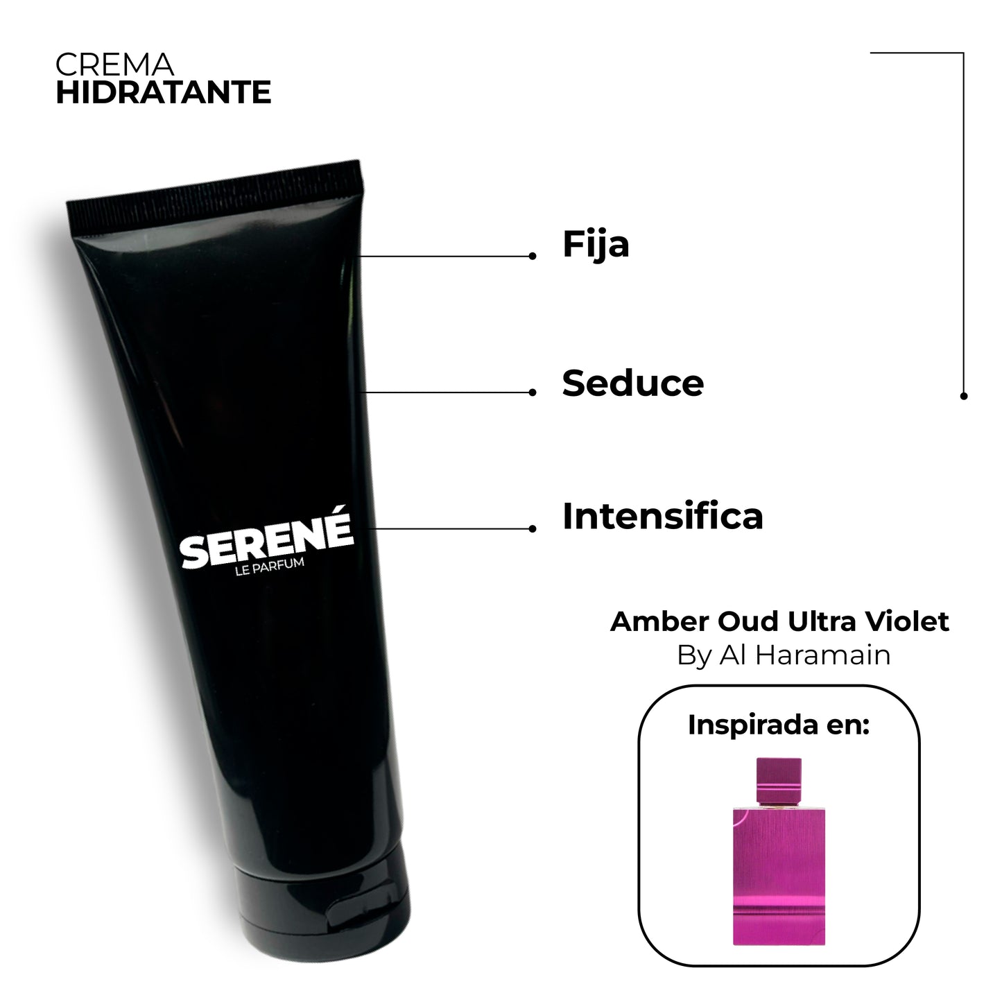 Crema Hidratante Serené C242 Inspirada en Amber Oud Ultra Violet By Al Haramain
