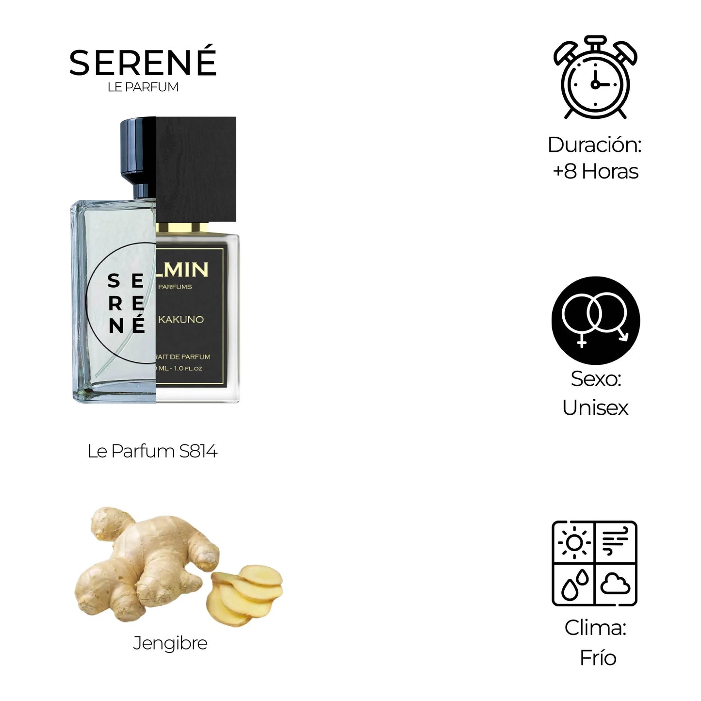 Serené Le Parfum S814 Inspirada en Il Kakuno By Ilmin