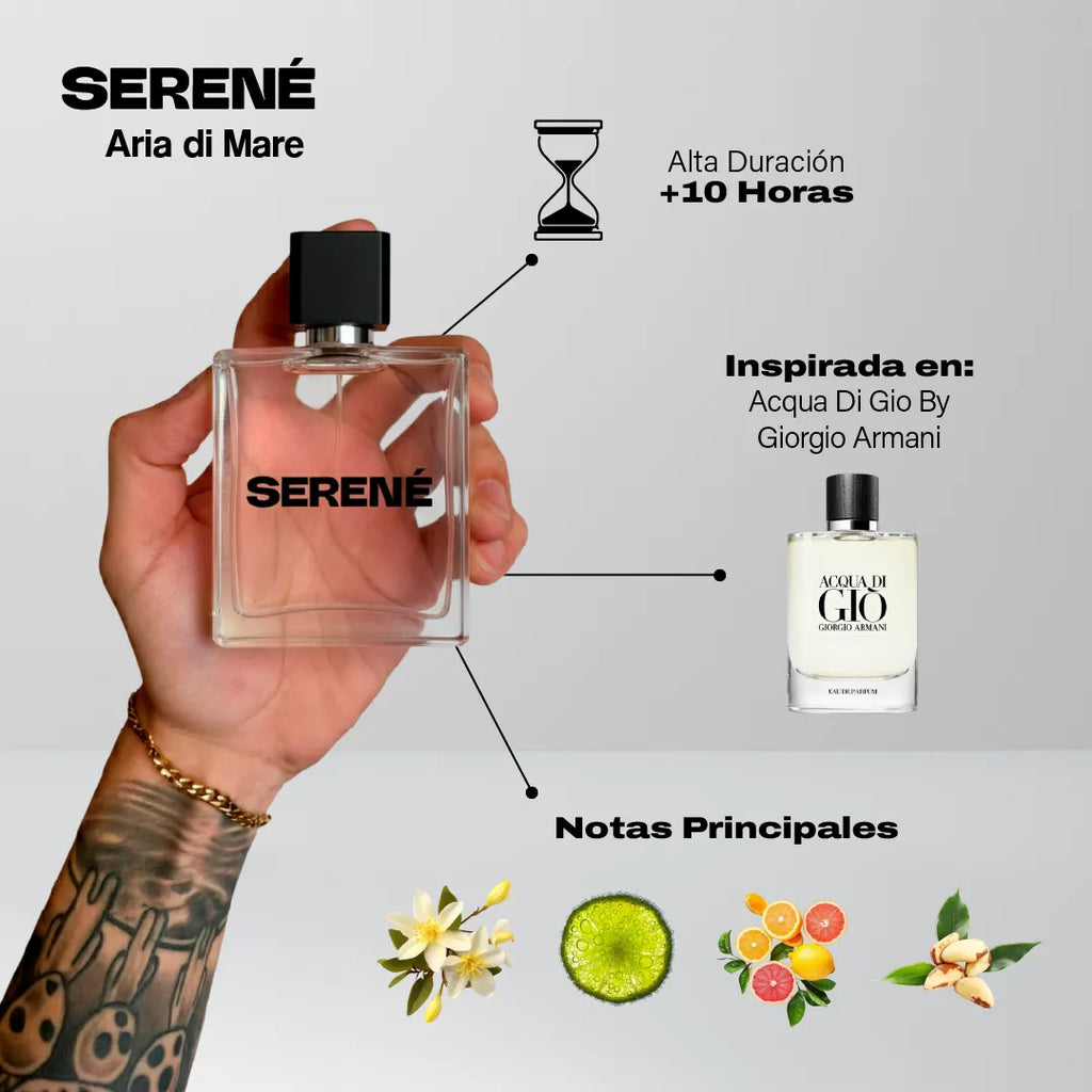 Serené Le Parfum S033 - inspirada en Acqua Di Gio por Giorgio Armani — vista 2