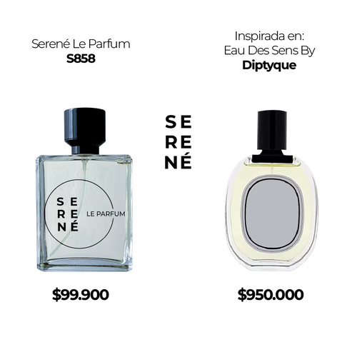 Serené Le Parfum S858 Inspirado en: Eau Des Sens By Diptyque (Kit 50 ML)