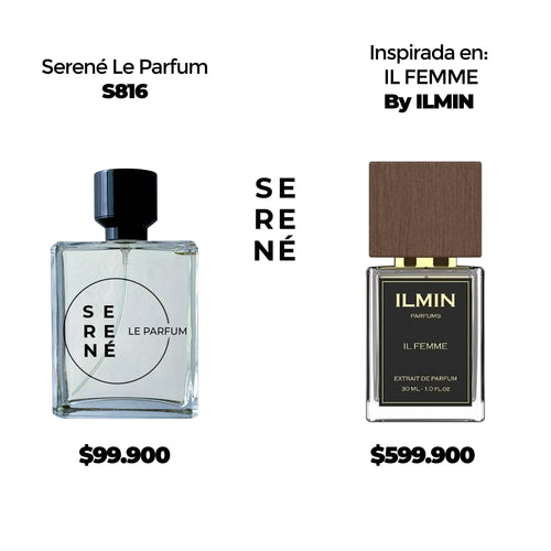 Serené Le Parfum S816 Inspirada en Il Femme By Ilmin