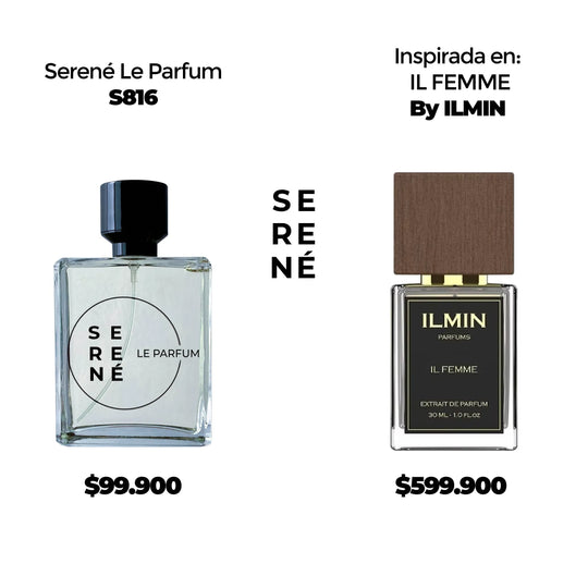 Serené Le Parfum S816 Inspirada en Il Femme By Ilmin (Kit 50 ML)
