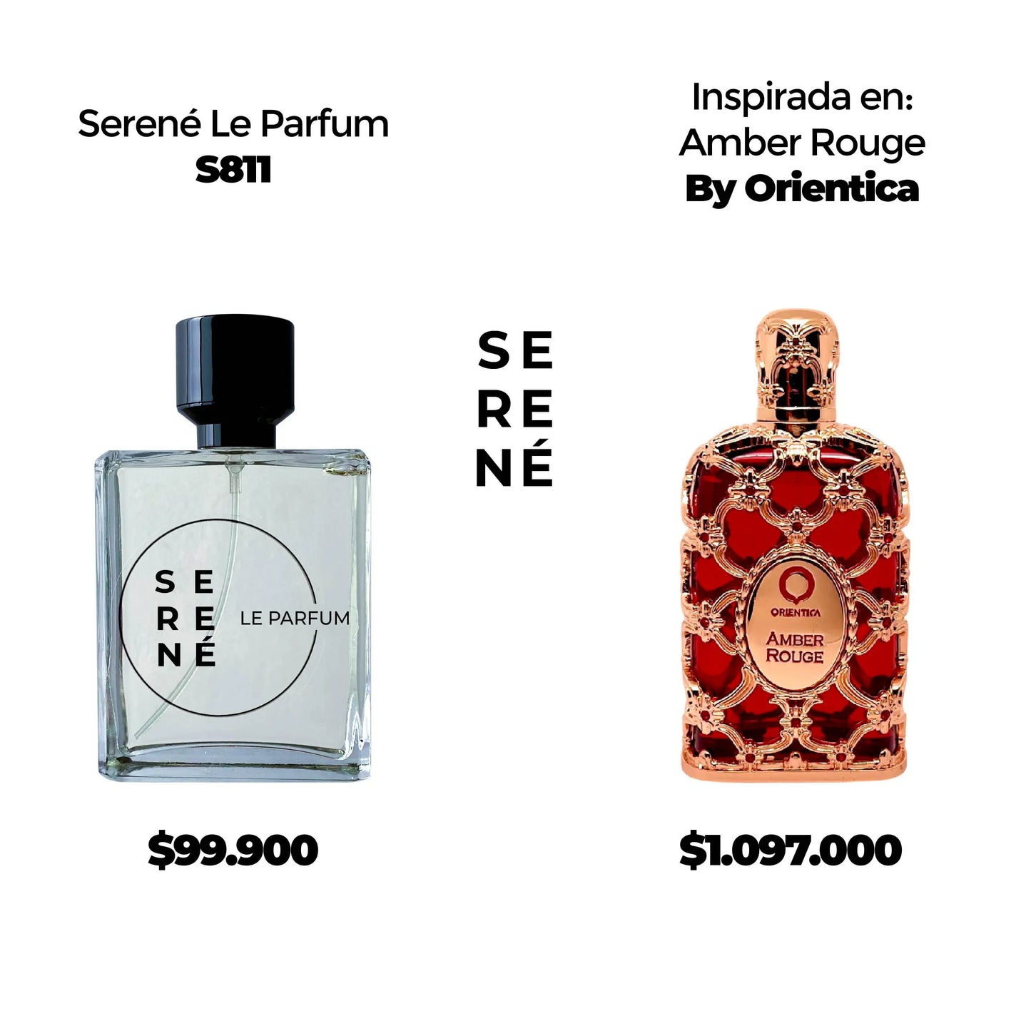Serené Le Parfum S811 Inspirada en Amber Rouge By Orientica