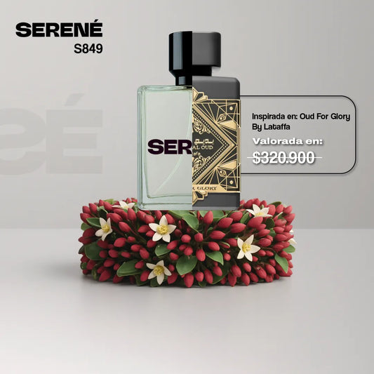 Serené Le Parfum S849 Inspirada en Bade'e al Oud For Glory By Lataffa (Feria Flores 50 ML)