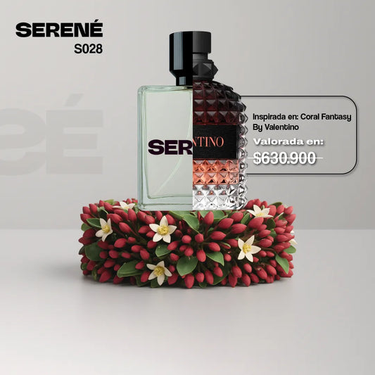 Serené Le Parfum S028 Inspirada en Uomo Born In Roma Coral Fantasy By Valentino (Feria Flores 50 ML)