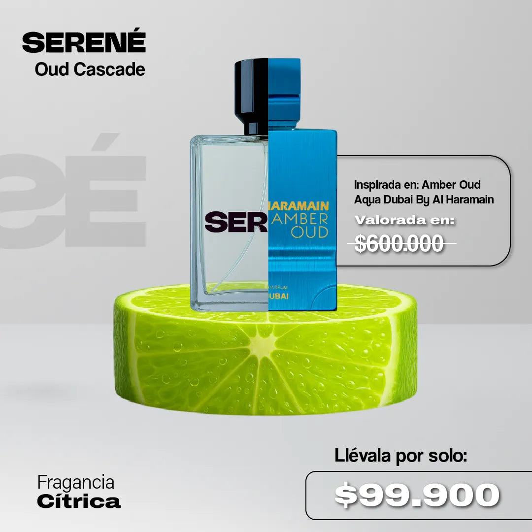 Serené Le Parfum S853 Inspirada en: Amber Oud Aqua Dubai By Al Haramain