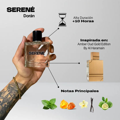 Serené Le Parfum S831 - Inspirada en Amber Oud Gold Edition por Al Haramain (Kit 50 ml)