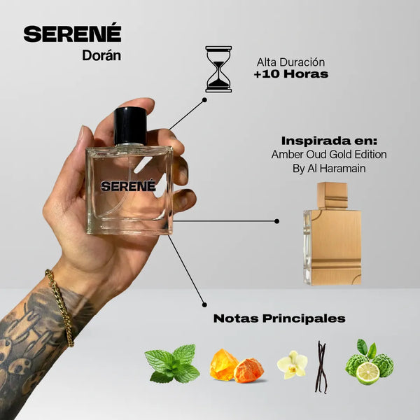 Serené Le Parfum S831 - Inspirada en Amber Oud Gold Edition por Al Haramain (Kit 50 ml)