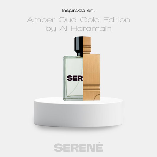 Serené Le Parfum S831 - Inspirada en Amber Oud Gold Edition por Al Haramain