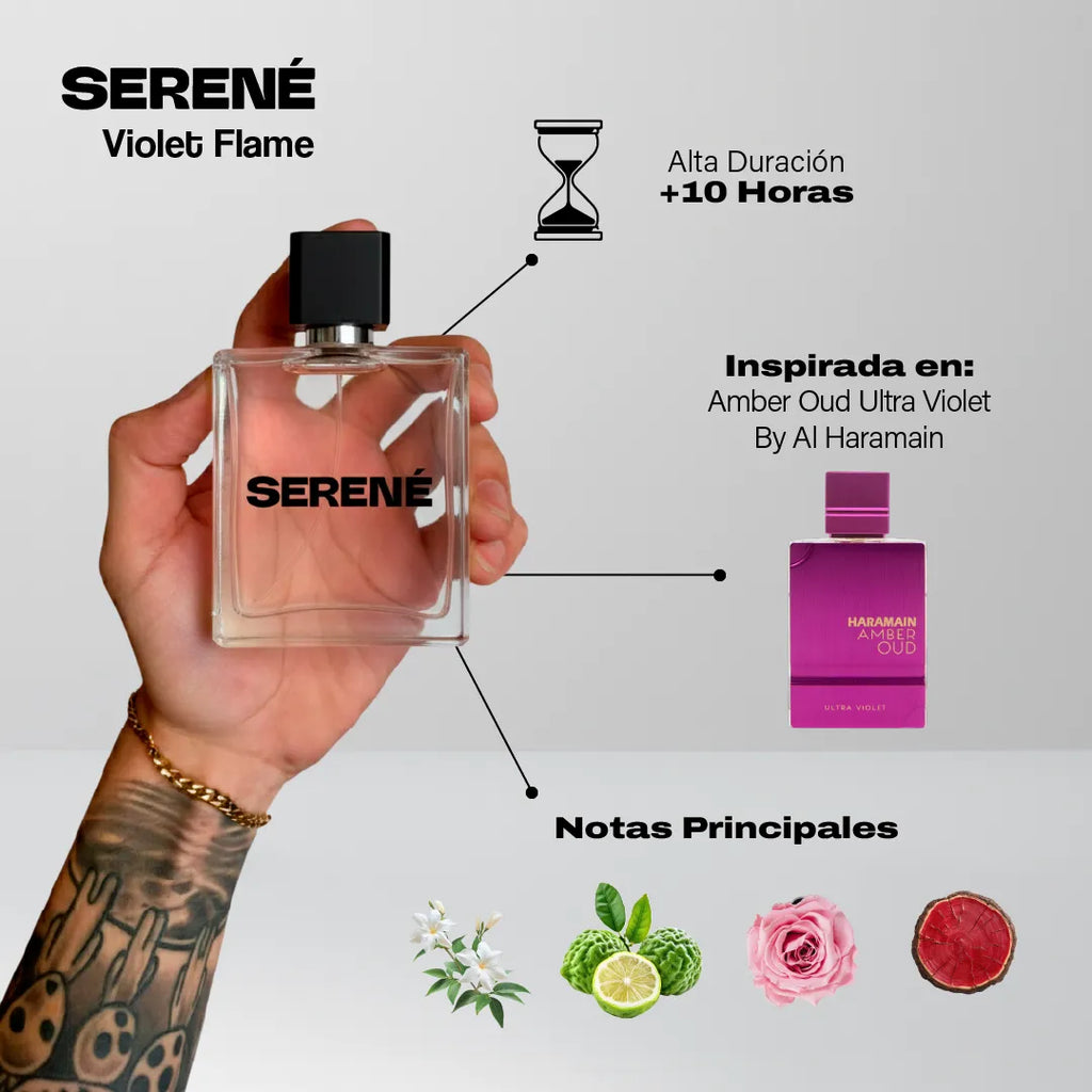 Serené Le Parfum S242 Inspirada en: Amber Oud Ultra Violet By Al Haramain — vista 2