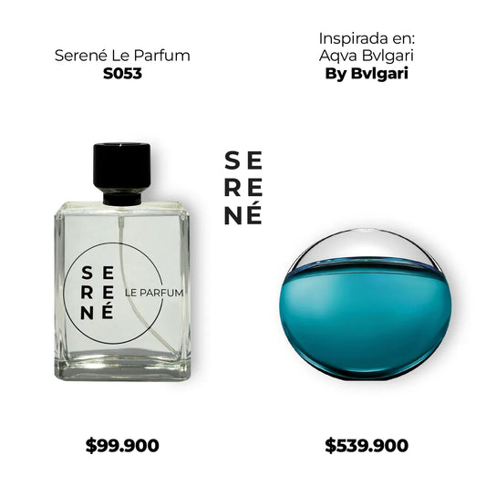 Serené Le Parfum S053 - Inspirada en Aqva Bvlgari por Bvlgari (Kit 50 ml)