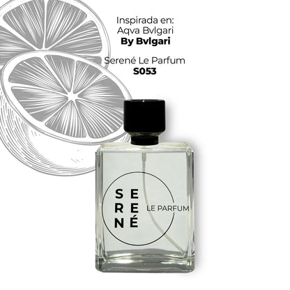 Serené Le Parfum S053 - Inspirada en Aqva Bvlgari por Bvlgari (Kit 50 ml)