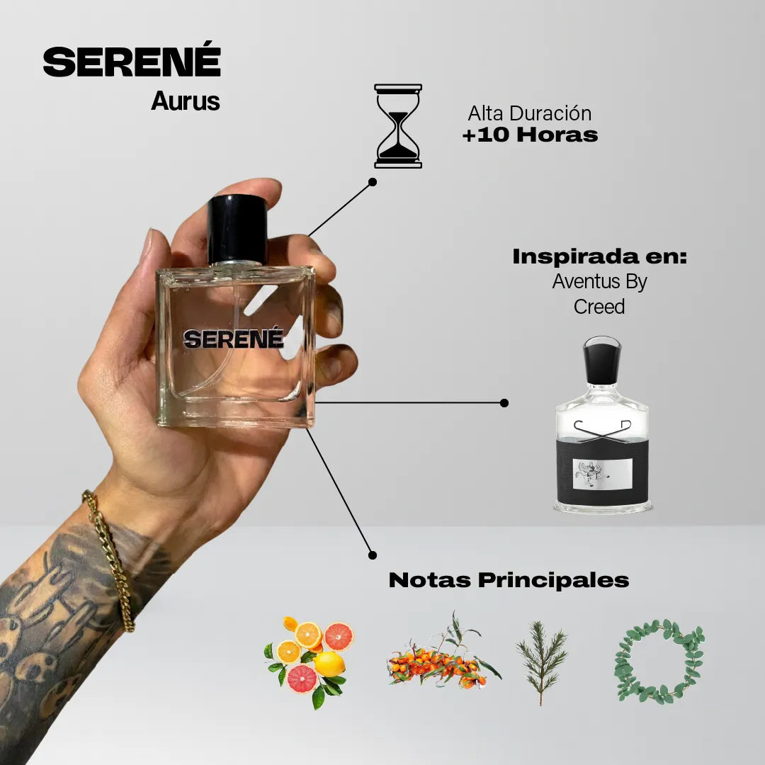 Serené S071 Inspirada en Aventus By Creed (Kit 50 ml)