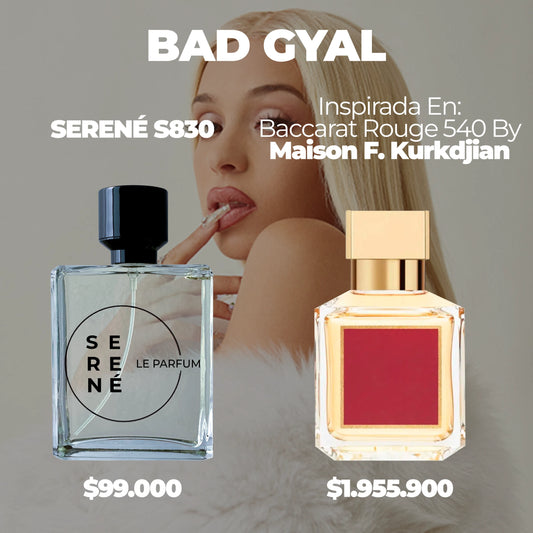 Serené Le Parfum S830 - Inspirada en Baccarat Rouge 540 por Maison Francis Kurkdjian (Bad Gyal)