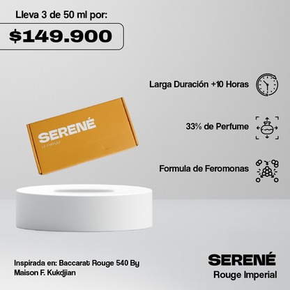Serené Le Parfum S830 - Inspirada en Baccarat Rouge 540 por Maison Francis Kurkdjian (Kit 50 ml)