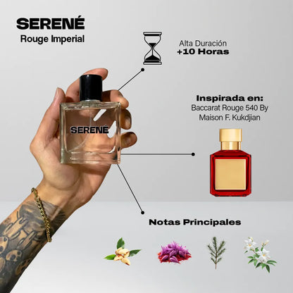 Serené S834 Inspirada en Baccarat Rouge 540 Extrait By Maison Francis Kurkdjian (Kit 50 ml)