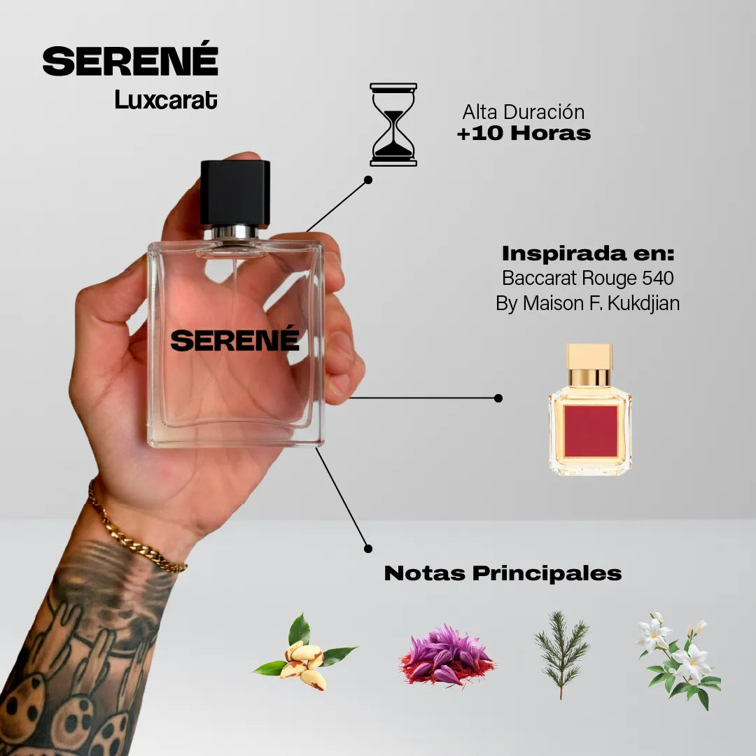 Serené Le Parfum S830 - Inspirada en Baccarat Rouge 540 por Maison Francis Kurkdjian