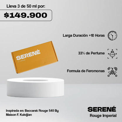 Serené S834 Inspirada en Baccarat Rouge 540 Extrait By Maison Francis Kurkdjian (Kit 50 ml)