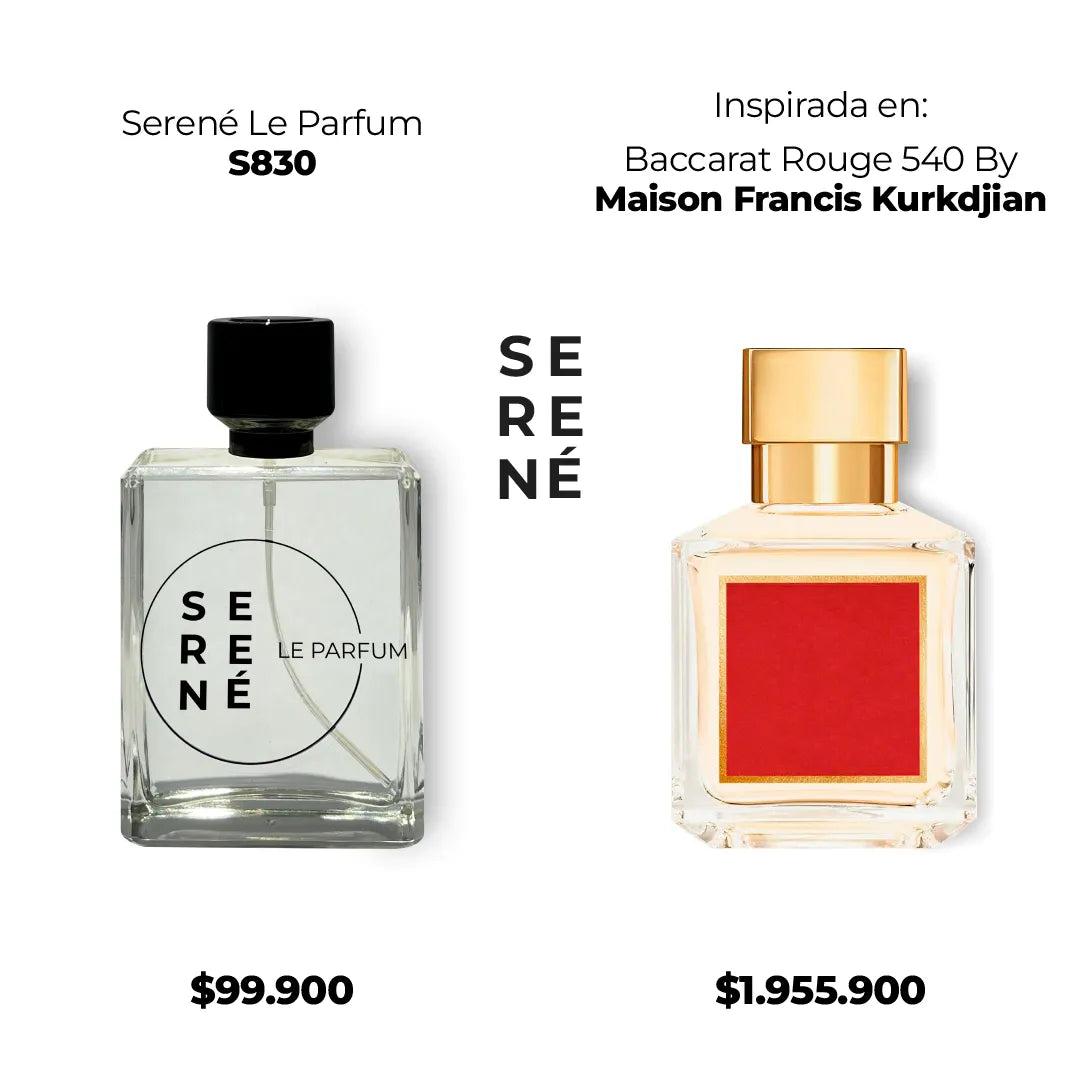 Serené Le Parfum S830 - Inspirada en Baccarat Rouge 540 por Maison Francis Kurkdjian (Bad Gyal)