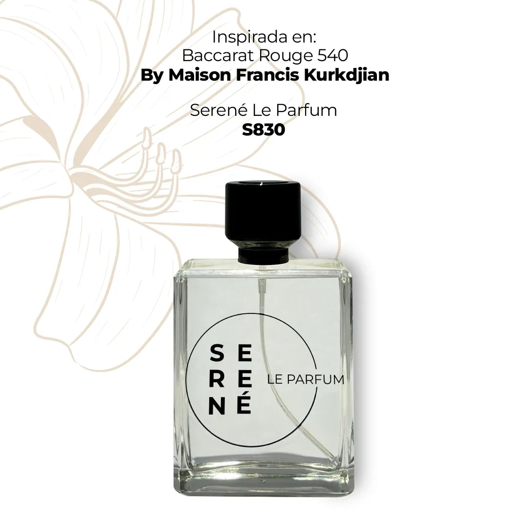 Serené Le Parfum S830 - Inspirada en Baccarat Rouge 540 por Maison Francis Kurkdjian (Bad Gyal)