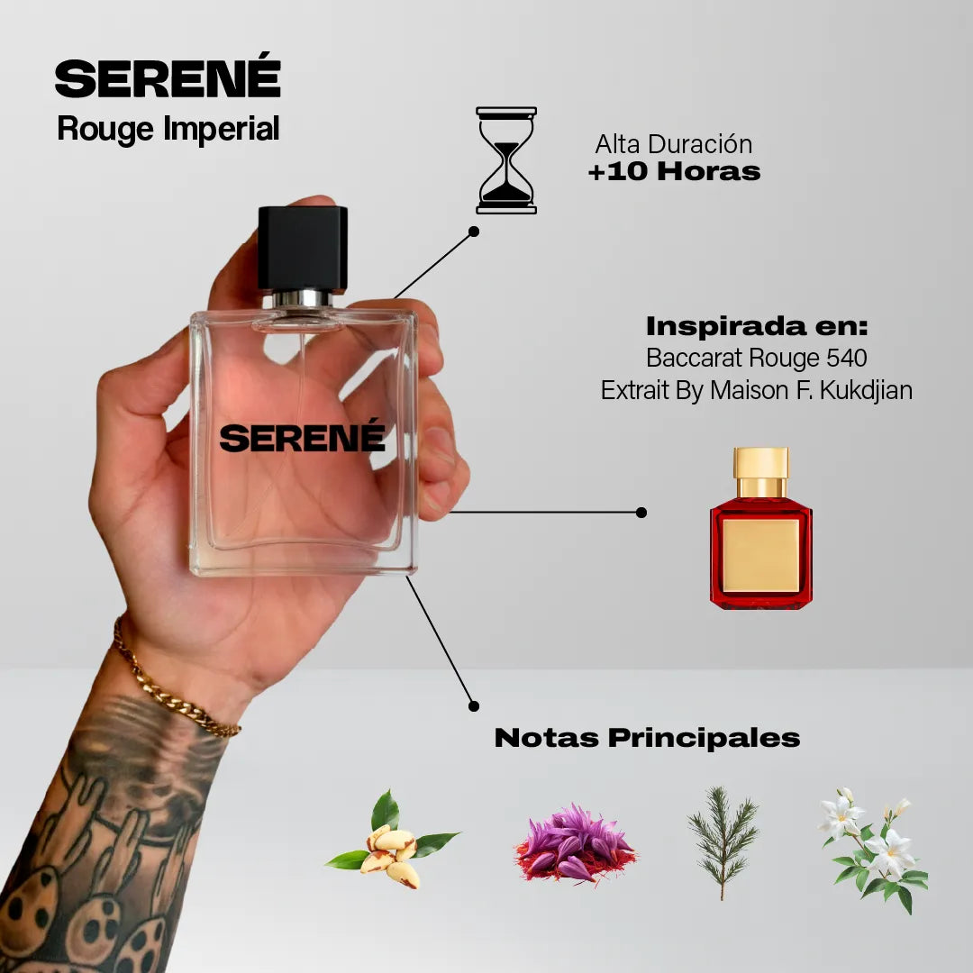 Serené S834 Inspirada en Baccarat Rouge 540 Extrait By Maison Francis Kurkdjian