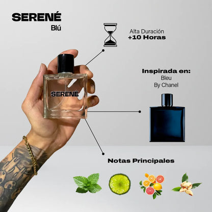 Serené Le Parfum S031 - inspirada en Bleu de Chanel por Chanel (Kit 50 ml)
