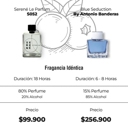 Serené Le Parfum S052 - Inspirada en Blue Seduction por Antonio Banderas