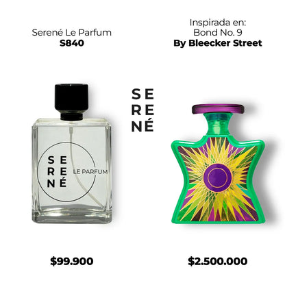 Serené Le Parfum S840 Inspirada en Bond No. 9 By Bleecker Street