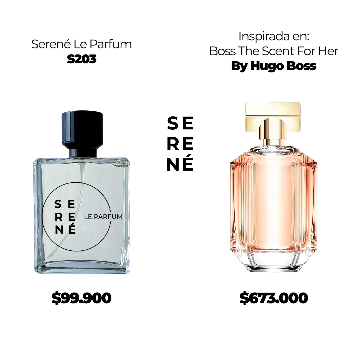 Serené S203 Inspirada en Boss The Scent For Her By Hugo Boss (Kit 50 ML)