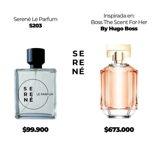 Serené S203 Inspirada en Boss The Scent For Her By Hugo Boss (Kit 50 ML)