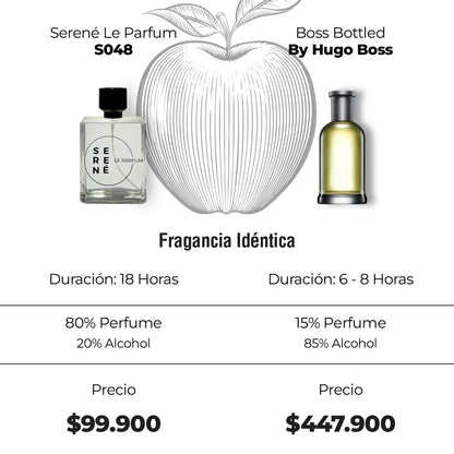 Serené Le Parfum S048 - Inspirada Boss Bottled por Hugo Boss