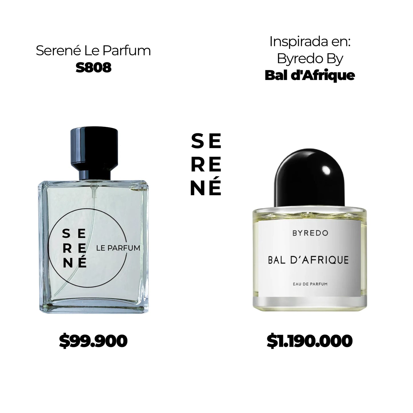 Serené S808 Inspirada en Byredo By Bal d'Afrique (Kit 50 ML)