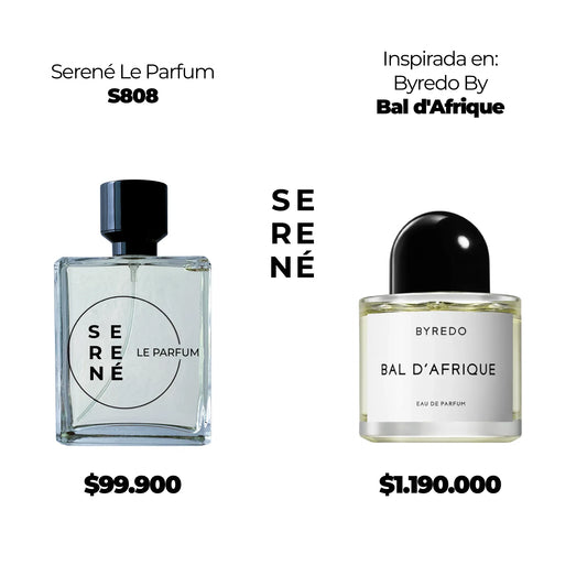 Serené S808 Inspirada en Byredo By Bal d'Afrique (Kit 50 ML)