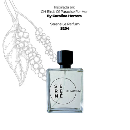 Serené S204 Inspirada en CH Birds Of Paradise For Her By Carolina Herrera (Kit 50 ML)