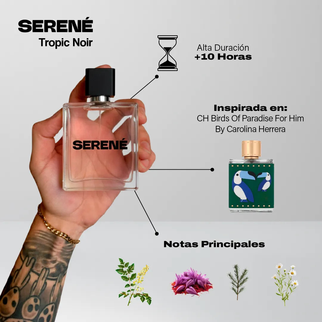 Serené S001 Inspirada en CH Birds Of Paradise For Him By Carolina Herrera