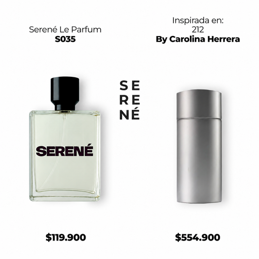 Serené Le Parfum S035 - Inspirada en 212 por Carolina Herrera