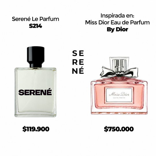 Serené Le Parfum S214 Inspirada en Miss Dior EAU de Parfum By Dior