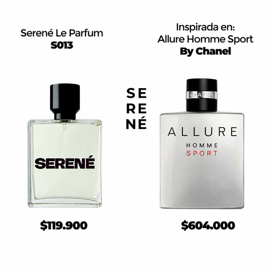 Serené Le Parfum S013 Inspirada en Allure Homme Sport By Chanel