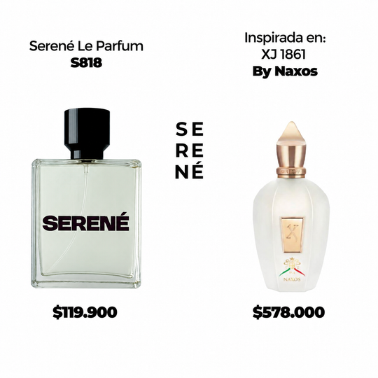 Serené Le Parfum S818 Inspirada en  XJ 1861 Naxos By Xerjoff