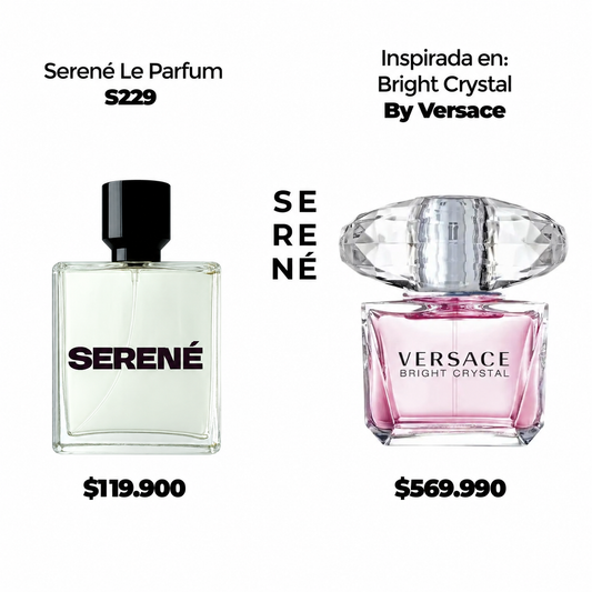 Serené Le Parfum S229 Inspirada en Bright Crystal By Versace