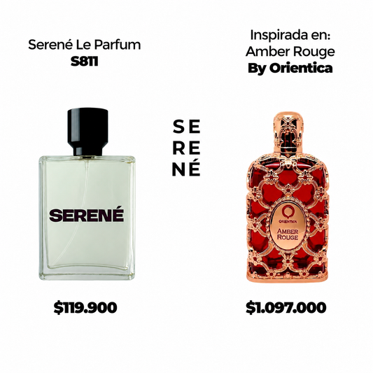 Serené Le Parfum S811 Inspirada en Amber Rouge By Orientica