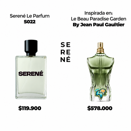 Serené Le Parfum S022 Inspirada en Le Beau Paradise Garden By Jean Paul Gaultier