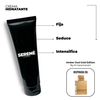 Crema Hidratante Serené C831 Inspirada en Amber Oud Gold Edition By Al Haramanain