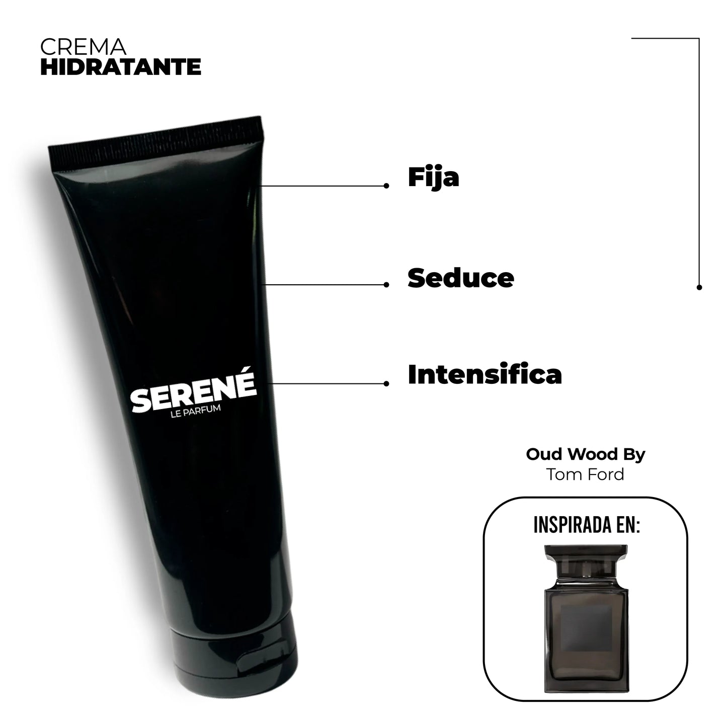 Crema Hidratante Serené C832 Inspirada en Oud Wood By Tom Ford